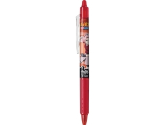 Pilot Roller FriXion Clicker 0,7 Naruto Ltd.,prepisovateľný,červ.